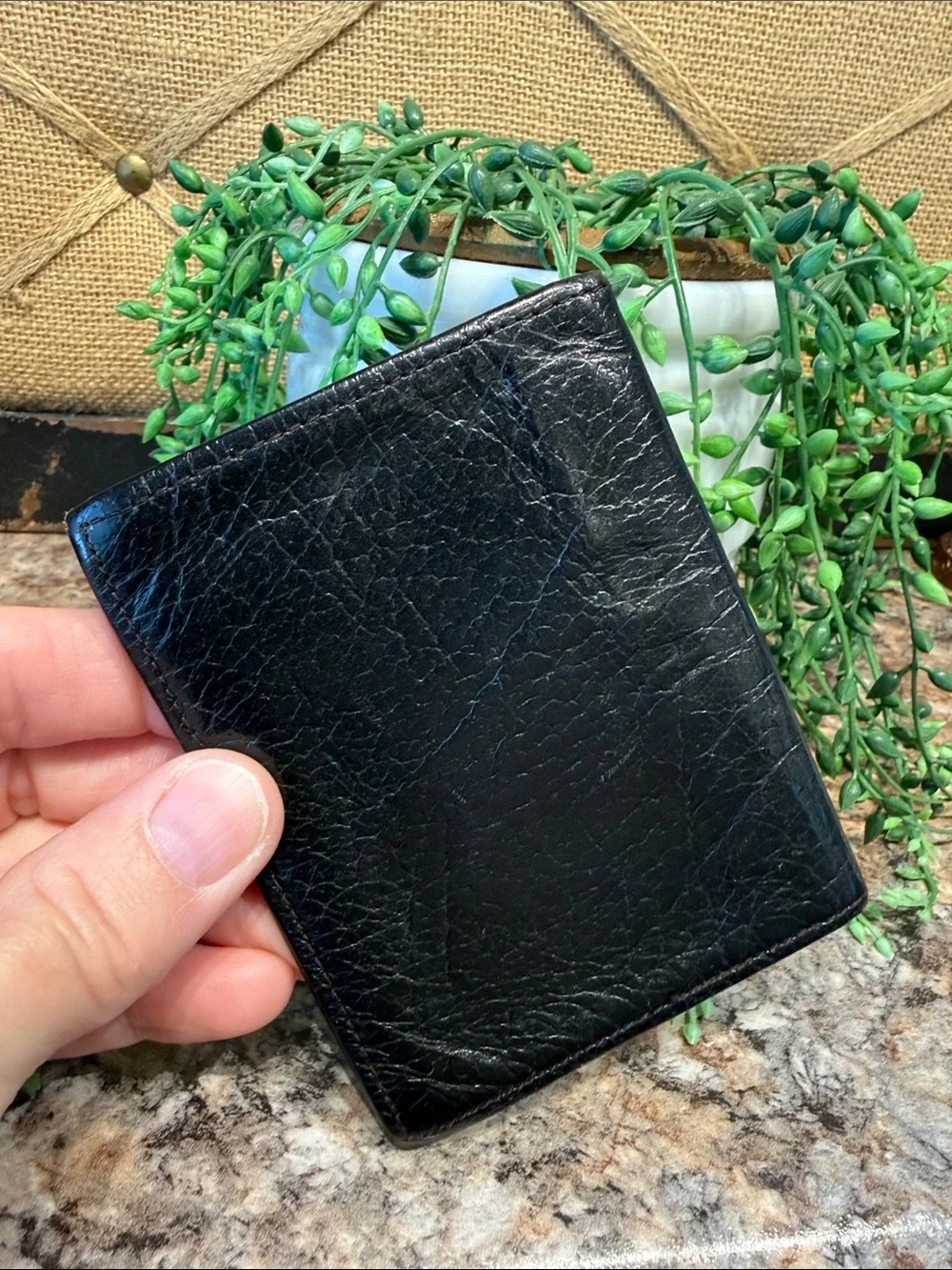 Vintage Justin Leather Bifold Wallet